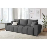 Home Affaire Schlafsofa Polyester 2-Sitzer Grau