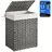 Songmics Wäschekorb 90 L, grau