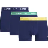 Nike Boxer Shorts Trunk Herren 3er Pack - blau/grün/gelb - M