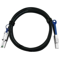 BlueOptics BL464801GN0.5M30-BL InfiniBand/fibre optic cable 0.5 m MiniSAS (SFF-8088) Schwarz, Silber