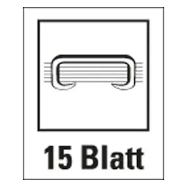 Leitz Heftzange WOW 15 Blatt schwarz