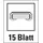 Leitz Heftzange WOW 15 Blatt schwarz