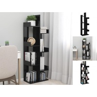 VidaXL Bücherregal Schwarz 48x25,5x140 cm Holzwerkstoff