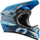 O'Neal Fullface Helm Backflip Eclipse | Grau Blau, XL