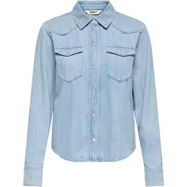 Only Jeansbluse light blau denim XS