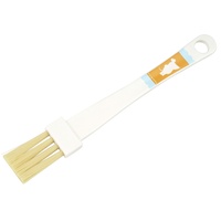 Dr. Oetker Backpinsel 19,5 cm DieMaus, kleiner Küchenpinsel, Pinsel zum Kochen und Backen, vielseitiger Kunststoffpinsel mit Maus-Motiv, hochwertiger Küchenhelfer (Farbe: Weiß, Orange)