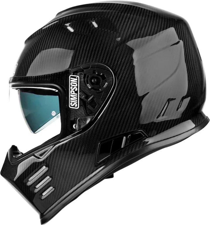 Simpson Venom Carbon, Integralhelm - Schwarz - XL