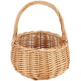 Tlily - Picknickkorb Aus Weide Mit Griff, Weidenblumenmädchen Für Hochzeiten, Garten- Und Heimdekoration – Aufbewahrung Aus Weide