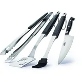Napoleon Grillbesteck 4-teilig Edelstahl schwarz