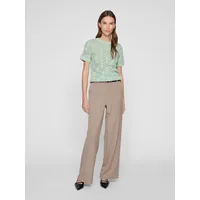 VILA Cotti Kurzarm-t-shirt - Silt Green - S
