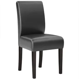 GGM Möbel Bistrostuhl Leo Big Leder Schwarz 2er Set