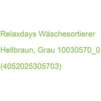 Relaxdays Wäschesortierer hellbraun, grau