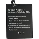 AccuCell Akku passend für Xiaomi Pocophone F1, Li-Polymer, 3,85V, 3900mAh, 15Wh, bulilt-in, ohne Werkzeug