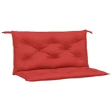 vidaXL Bankauflage 100 x 50 x 7 cm rot 2 St.