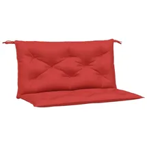 vidaXL Bankauflage 100 x 50 x 7 cm rot 2 St.