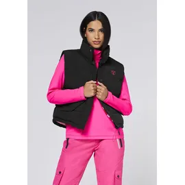Chiemsee Steppweste CHIEMSEE, Damen, Gr. L (40), schwarz beauty, 100% Polyester, Westen Steppweste