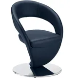 Moderano Stuhl, Edelstahl, Dunkelblau, Metall, Textil, Drehteller, 62x86x61 cm, Goldenes M, Emas, Dgm, Lederauswahl, Stoffauswahl, Sitzfläche 360° drehbar, Gestellauswahl, Esszimmer, Stühle, Esszimmerstühle