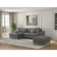 Sit&more Ecksofa SIT & MORE "Dundee L-Form", grau, B:264cm