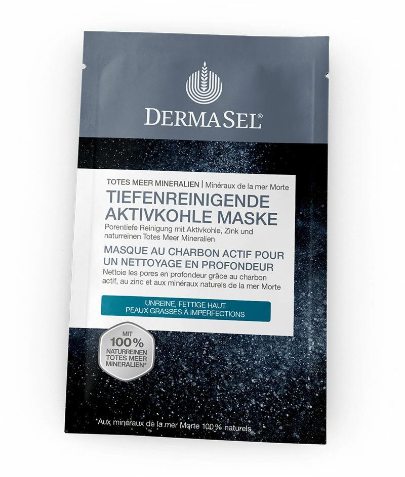 DERMASEL® Masque au charbon actif pour un nettoyage en profondeur 12 ml masque(s) pour le visage