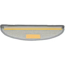 vidaXL Stufenmatten 10 Stk. 56x17x3 cm Grau Halbrund