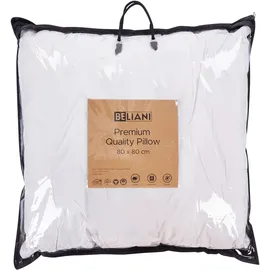 Beliani Kissen 2er Set 80 x 80 cm Weiß