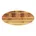 140 x 50 x 3 8 Oval Massivholz Braun