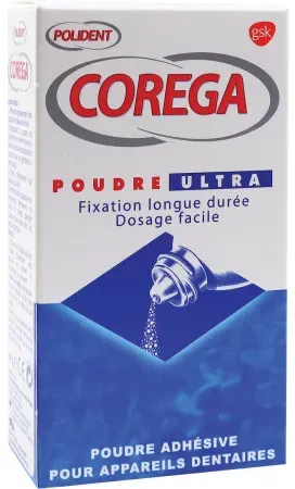 Polident Corega Ultra Haftpulver Für Zahnprothesen 40g