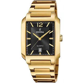 Festina F20678/4 Herrenuhr Quarz Eckig 36mm 5ATM - Gold
