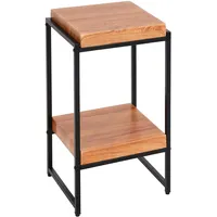Mendler Blumentisch HWC-K71, Blumenregal Beistelltisch Pflanzregal, MVG-zertifiziert MDF Metall