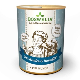Boswelia Betty ́s Landhausküche Hundefutter Rentier mit Kartoffel 1x 800g