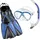 Mares Schnorchelset X-one Marea - Blau - Gr: Medium