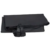 Relaxdays Hundedecke Auto, Mit 4 Kopfstützengurten, wasserdichte Schondecke für Rückbank, B x T: 136 x 142 cm, schwarz