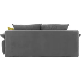 Collection AB Schlafsofa »Funtastic«, mit Federkern, Bettfunktion, inklusive 2 Rücken- und 1 Zierkissen, grau