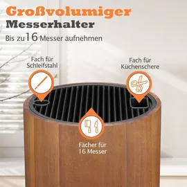 enoking Messerblock aus Akazienholz