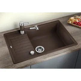 Blanco Zia XL 6 S rechts Einbau Silgranit weiß Handbetätigung 780 x 500 mm