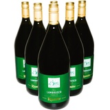 6 Flaschen Lambrusco Dell Emilia Riunite roter Perlwein 7% süß Italien 1,5 l IGT