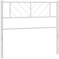 VidaXL Kopfteil Metall Weiß 100 cm - Weiß