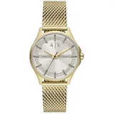 Armani Exchange Uhr für Damen Lady Hampton Quartz/3 Zeigerwerk 36 mm Gehäusegröße mit einem Edelstahlarmband AX5274