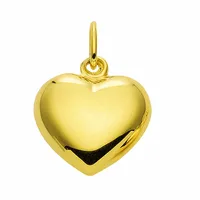 Herzkette ADELIA ́S "Halskette - Herzkette mit Anhänger Herz aus 585 Gold", gold, Halsketten, Damen, Gelbgold 585 Gold, Gelbgold 585, Gold, Herzkette, Schmuckset mit bis 45 cm stufenlos verstellbarer 925 Silber Halskette
