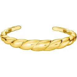 Armspange THOMAS SABO "Organische Formen Armreif gedreht, AR119-413-39-L17" Gr. 17, gold (gelbgoldfarben), Armbänder, Damen, 17, Silber 925 (Sterlingsilber)
