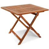 CASARIA Beistelltisch 70 x 70 x 73 cm braun klappbar