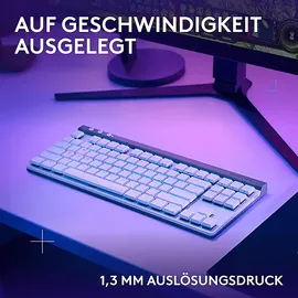 Logitech G515 Lightspeed TKL Tactile-Switches - Kabellose Gaming Tastatur,
