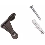 Siena Garden Wandbefestigung für Spaliere 4 Stück schwarz