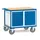 FETRA Werkstattwagen Holz 1050 x 700 mm blau 1 Schrank & 4 Schubladen