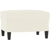 vidaXL Fußhocker Creme 60x50x41 cm Samt
