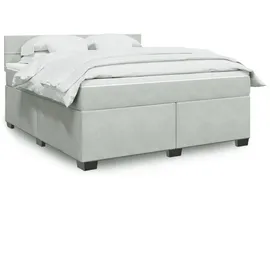 vidaXL Boxspringbett 180 x 200 cm Hellgrau
