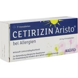 Cetirizin Aristo bei Allergien 10mg Filmtabletten 7 ST