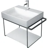Duravit Metallkonsole 66,5 x 45,1 cm Schwarz Matt