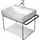 Duravit Metallkonsole 66,5 x 45,1 cm Schwarz Matt
