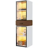 modfu Vitrine 40x40x200 cm Weiß